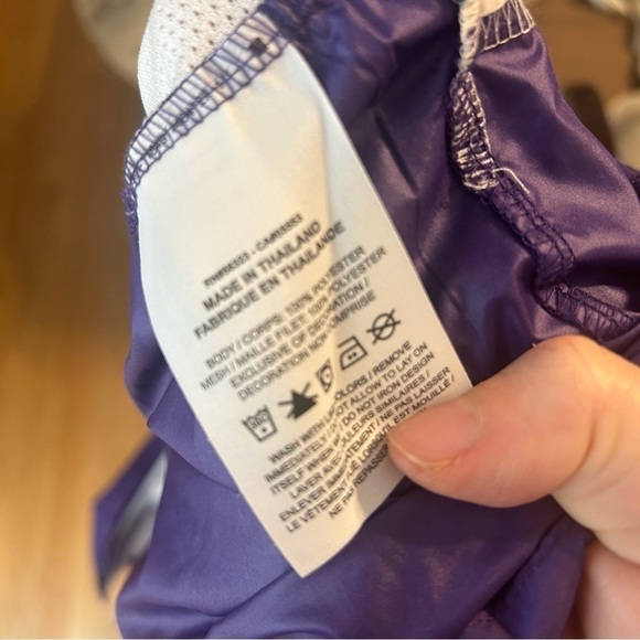 LSU Nike Track Jacket Large Full Zip Dri Fit Purple White Men’s Louisiana State - Picture 8 of 8